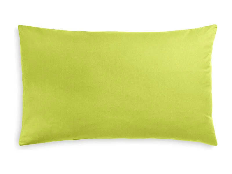 Federa in puro cotone tinta unita verde (50x80cm)