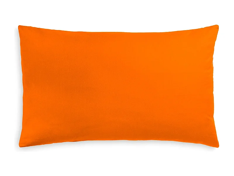Federa in puro cotone tinta unita arancione (50x80cm)