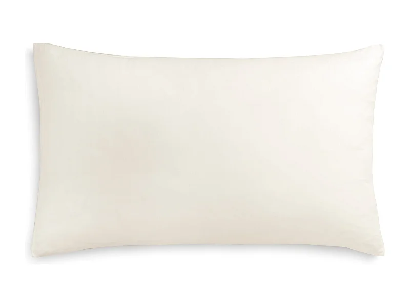 Federa in puro cotone tinta unita avorio (50x80cm)