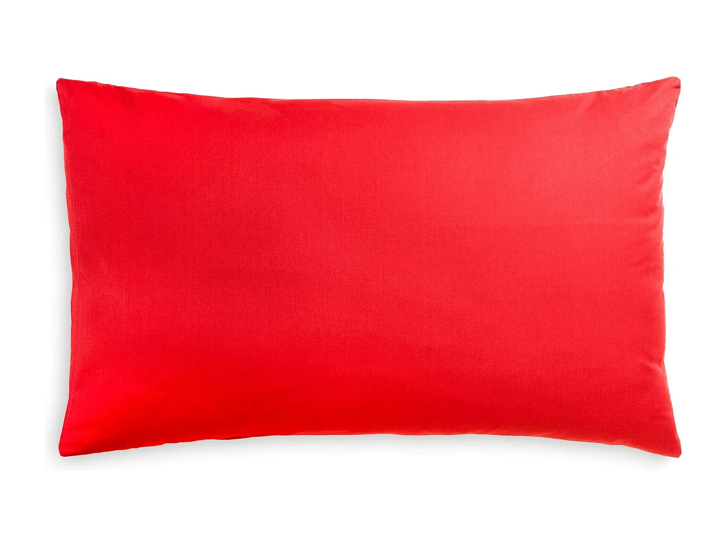 Federa in puro cotone tinta unita rosso (50x80cm)