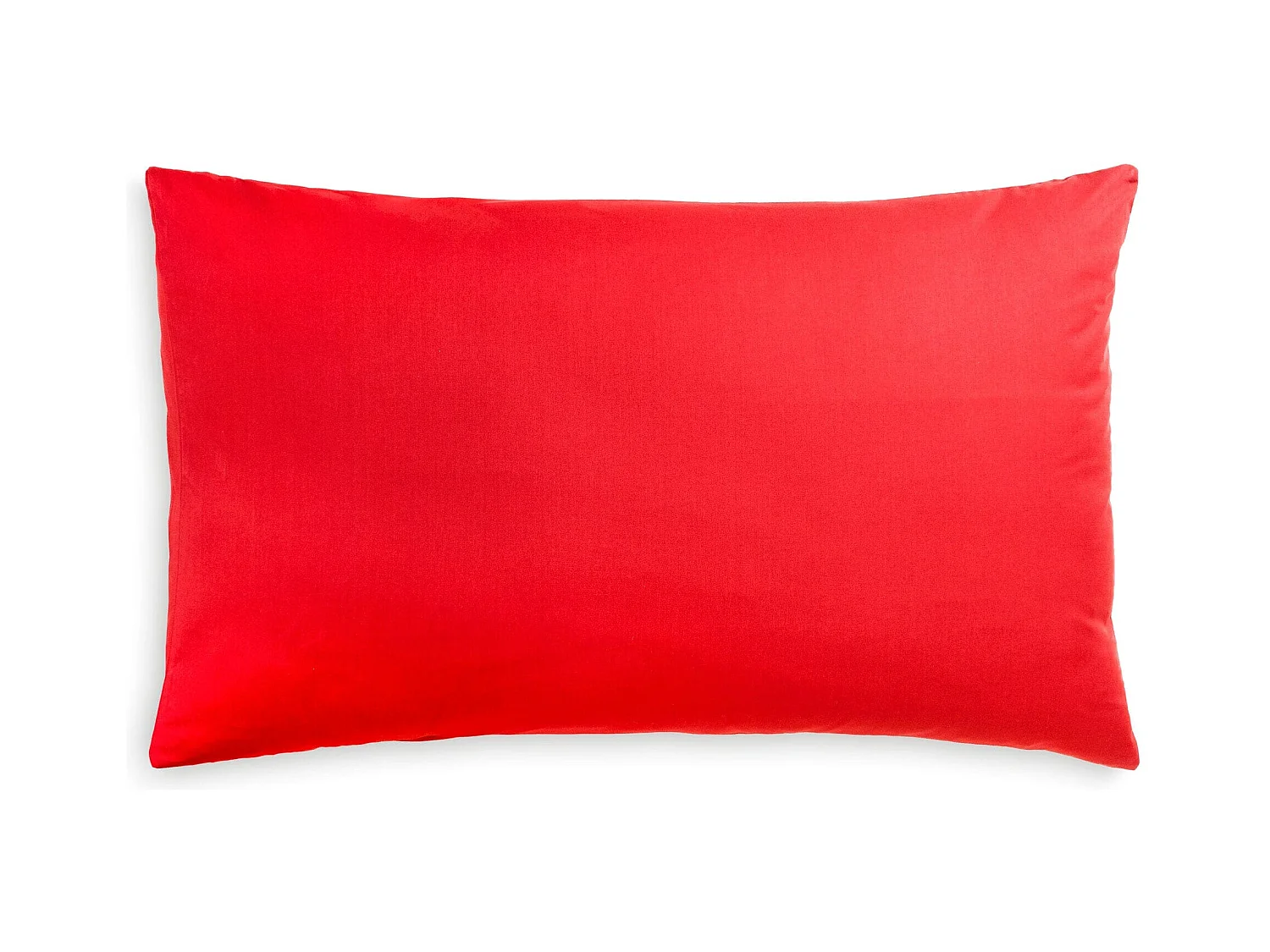 Federa in puro cotone tinta unita rosso (50x80cm)