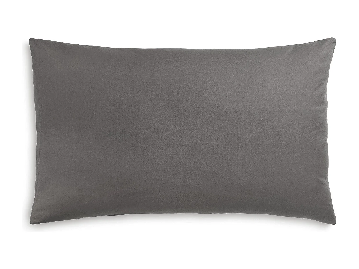 Federa in puro cotone tinta unita grigio (50x80cm)