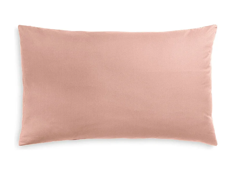 Federa in puro cotone tinta unita rosa (50x80cm)