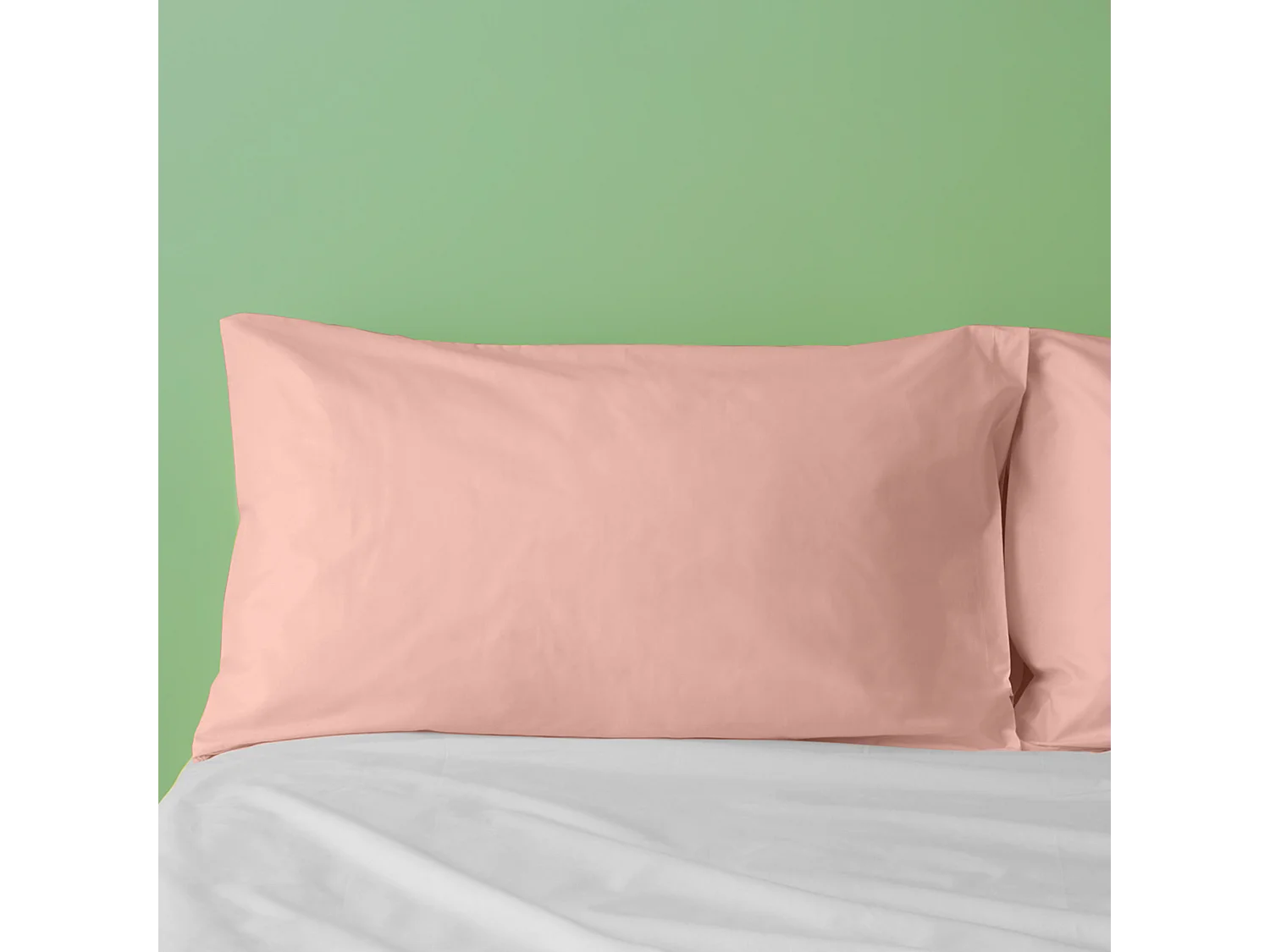 Federa in puro cotone tinta unita rosa (50x80cm)