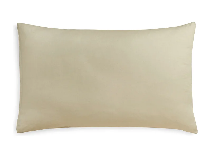 Federa in puro cotone tinta unita beige (50x80cm)