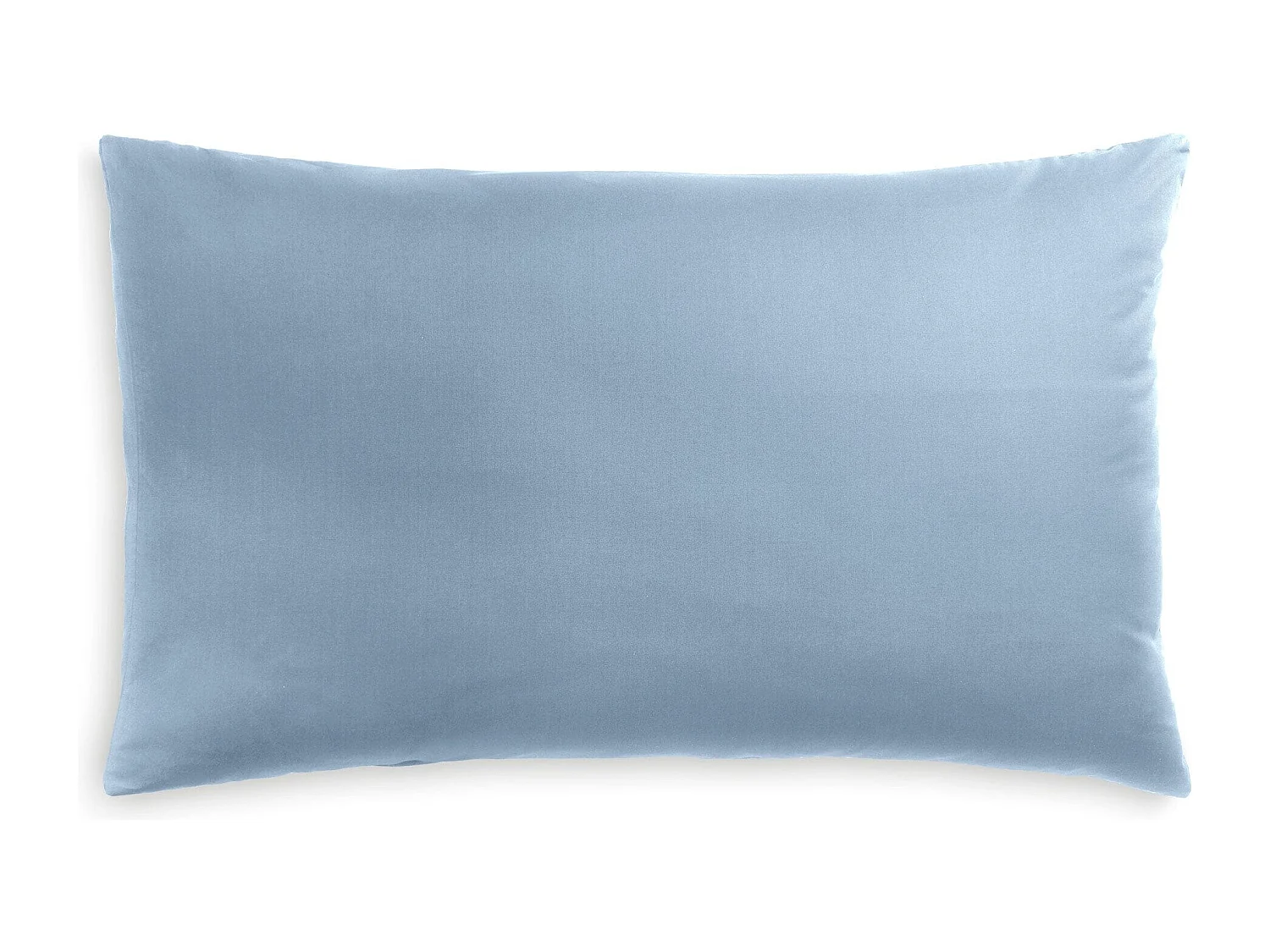 Federa in puro cotone tinta unita azzurro (50x80cm)