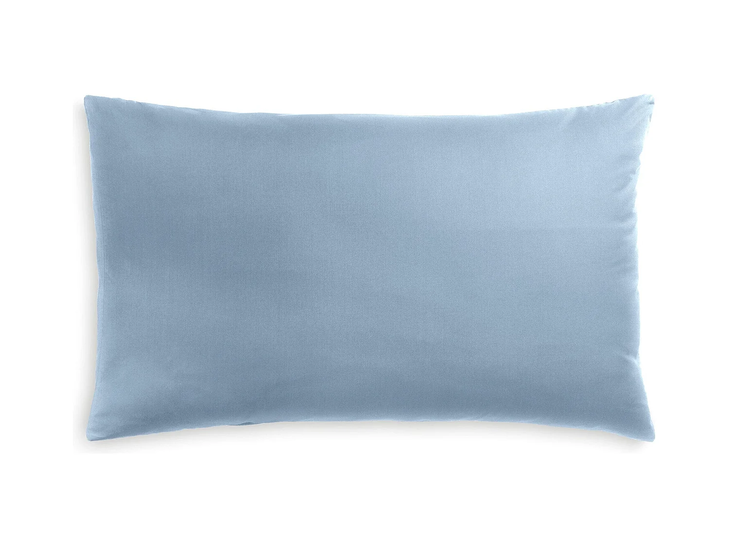 Federa in puro cotone tinta unita azzurro (50x80cm)
