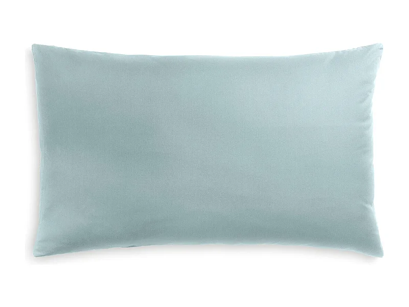 Federa in puro cotone tinta unita azzurro chiaro (50x80cm)