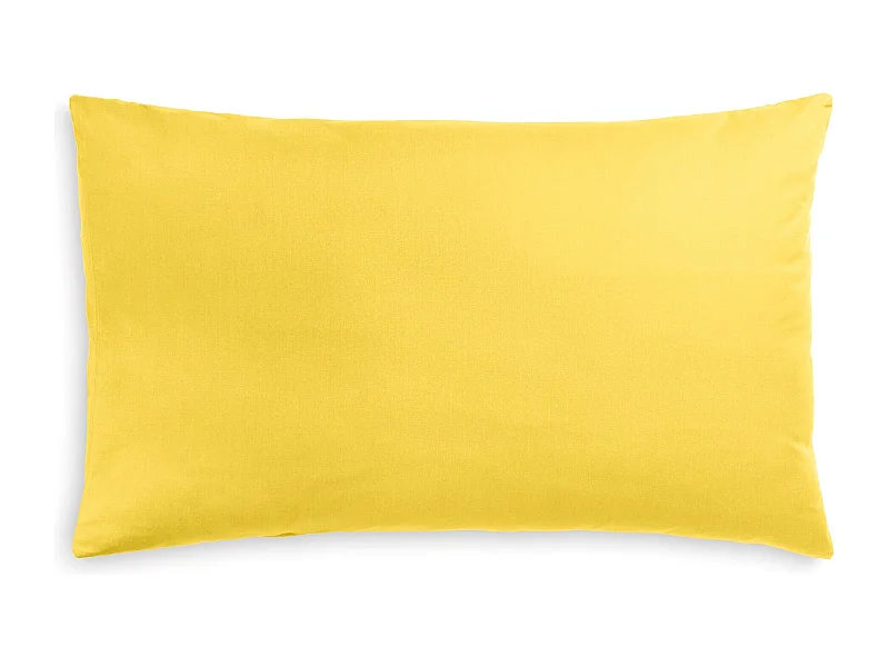 Federa in puro cotone tinta unita giallo (50x80cm)