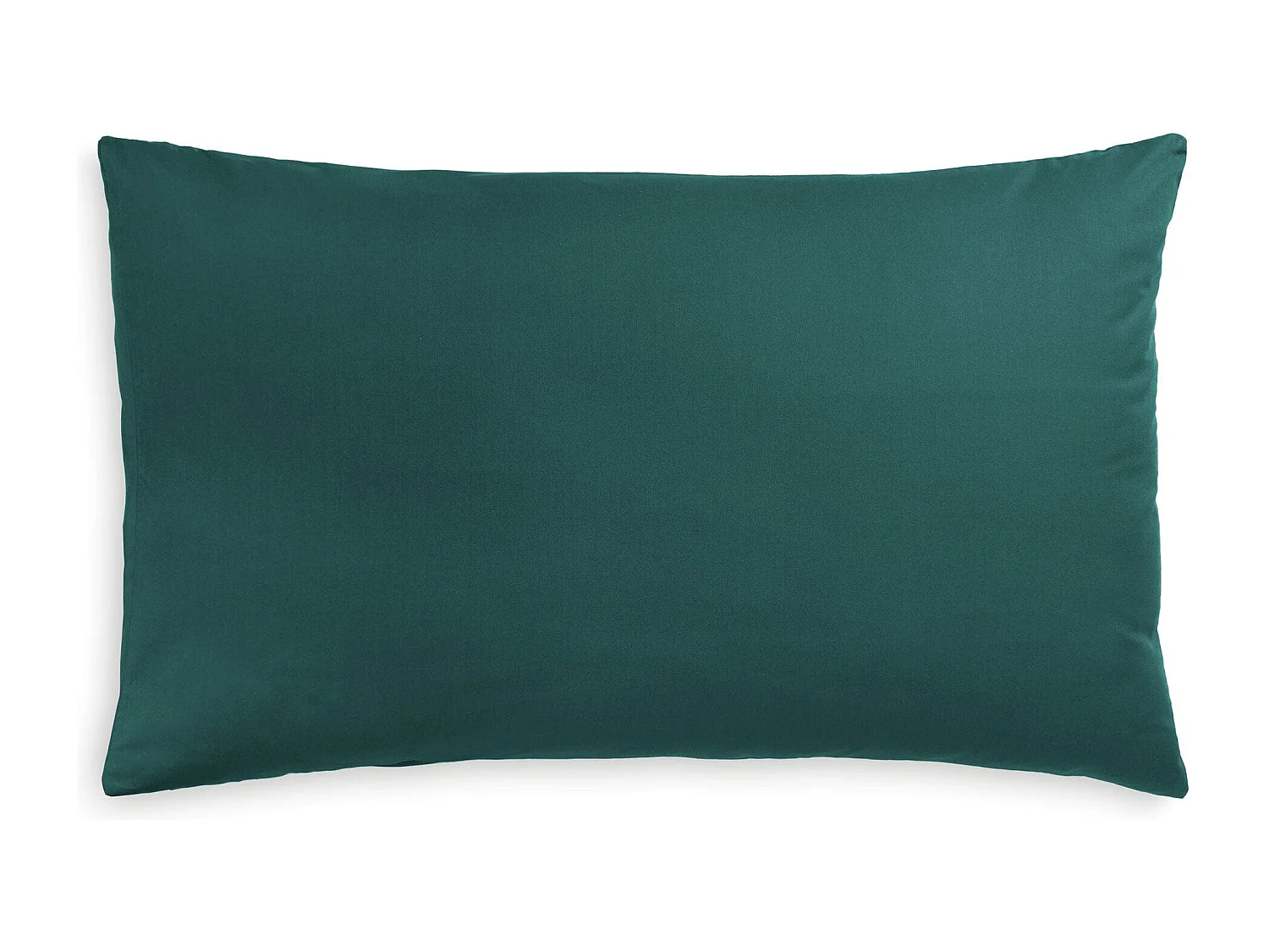 Federa in puro cotone tinta unita verde scuro (50x80cm)