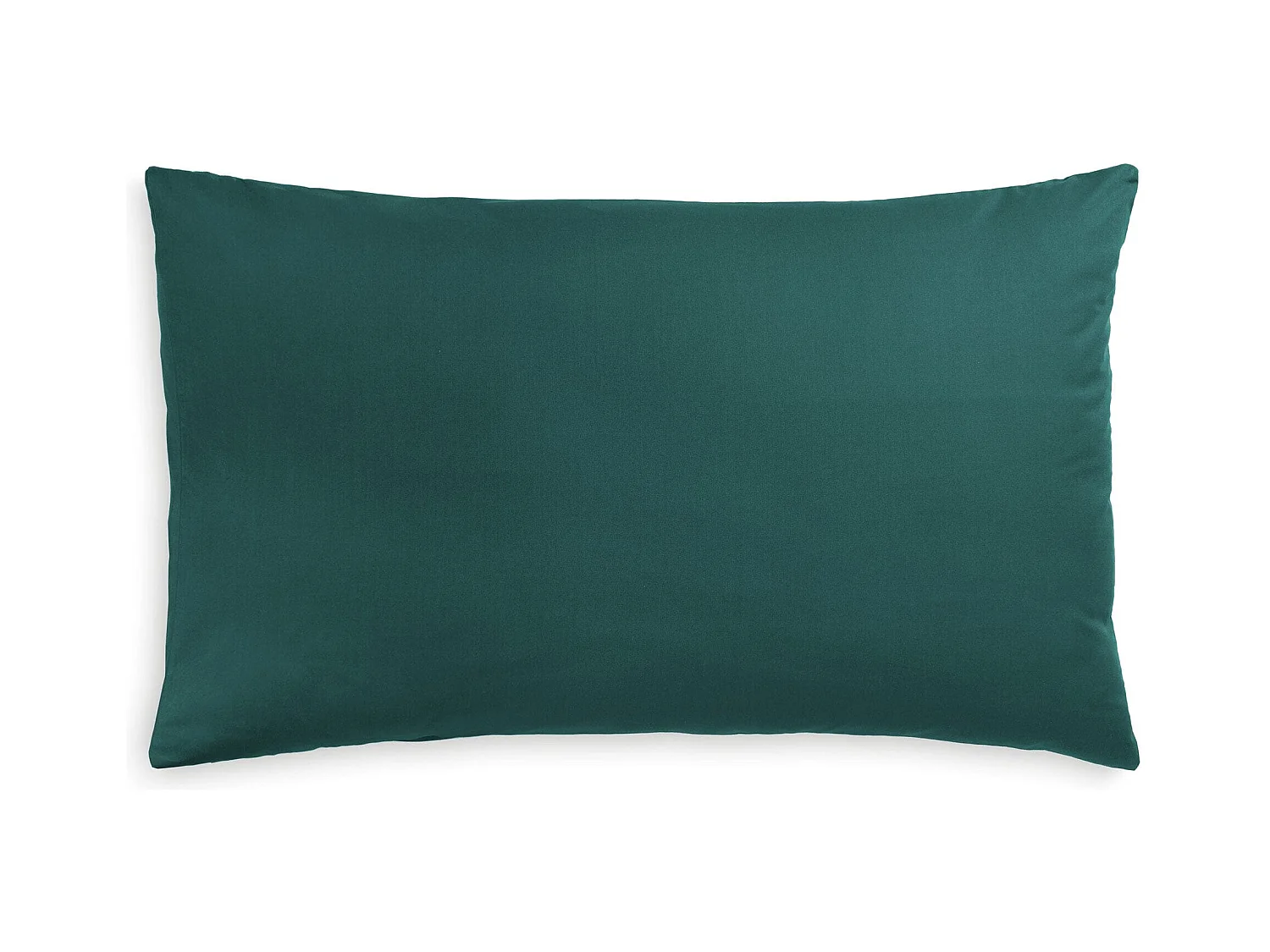 Federa in puro cotone tinta unita verde scuro (50x80cm)
