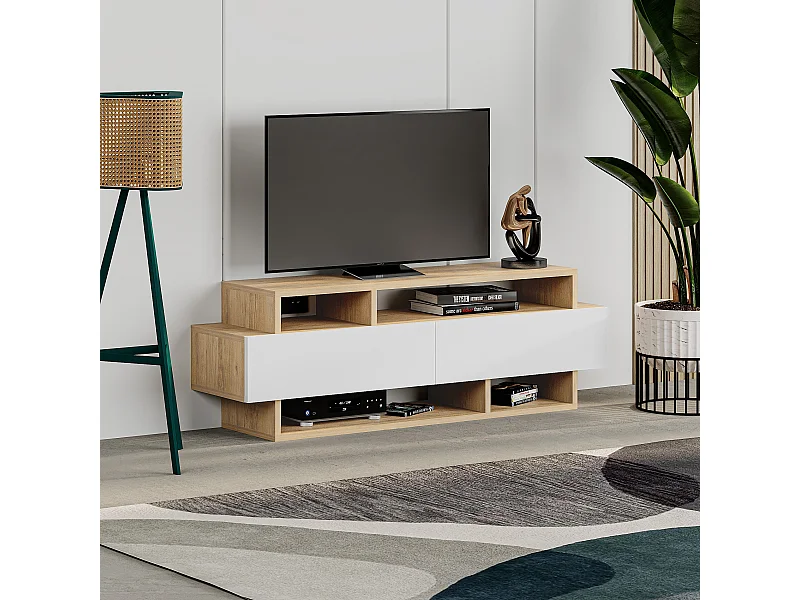Mesa Tv - 42X125X32 Safir-Blanco