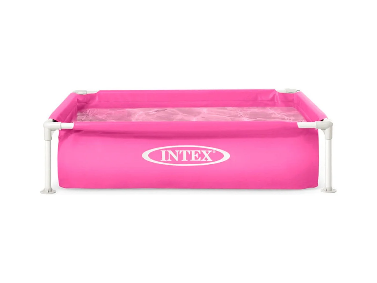 Piscina infantil Small Frame Intex cuadrada 342L +2A rosa 30x122x122 cm
