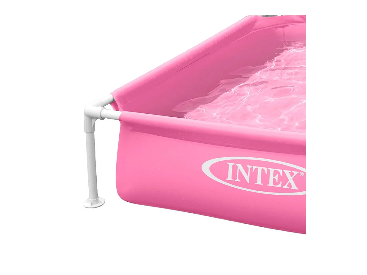 Piscina infantil Small Frame Intex cuadrada 342L +2A rosa 30x122x122 cm