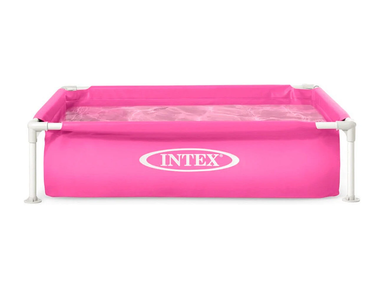 Piscina infantil Small Frame Intex cuadrada 342L +2A rosa 30x122x122 cm