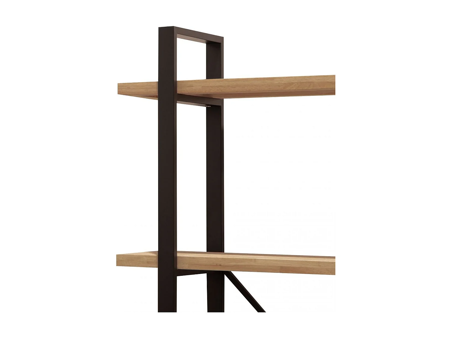 Estantería alta Plank roble American/negro 150x35x180 cm Adec