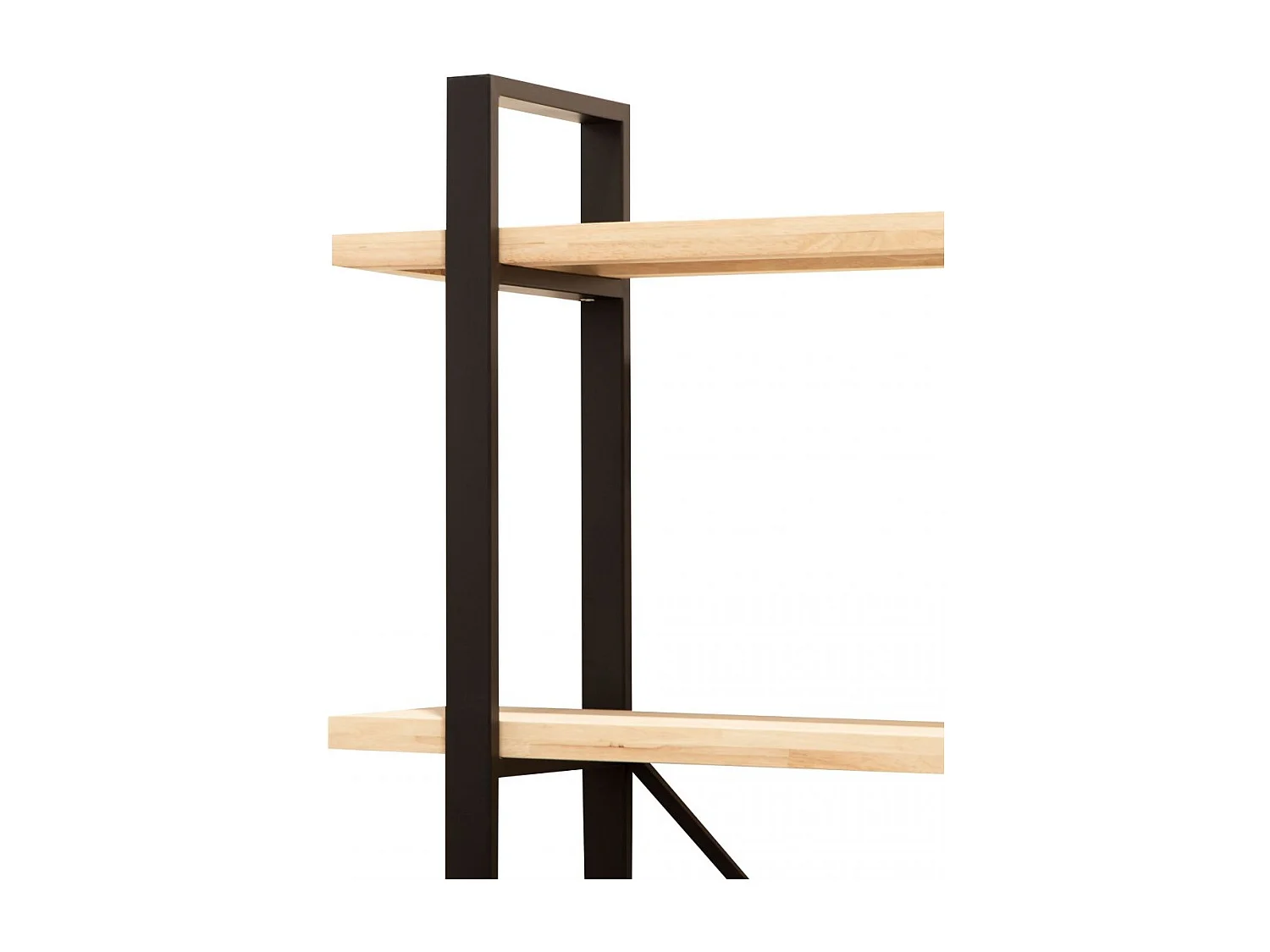 Estante Industrial Tábua 150x180x35 cm Preto e Madeira