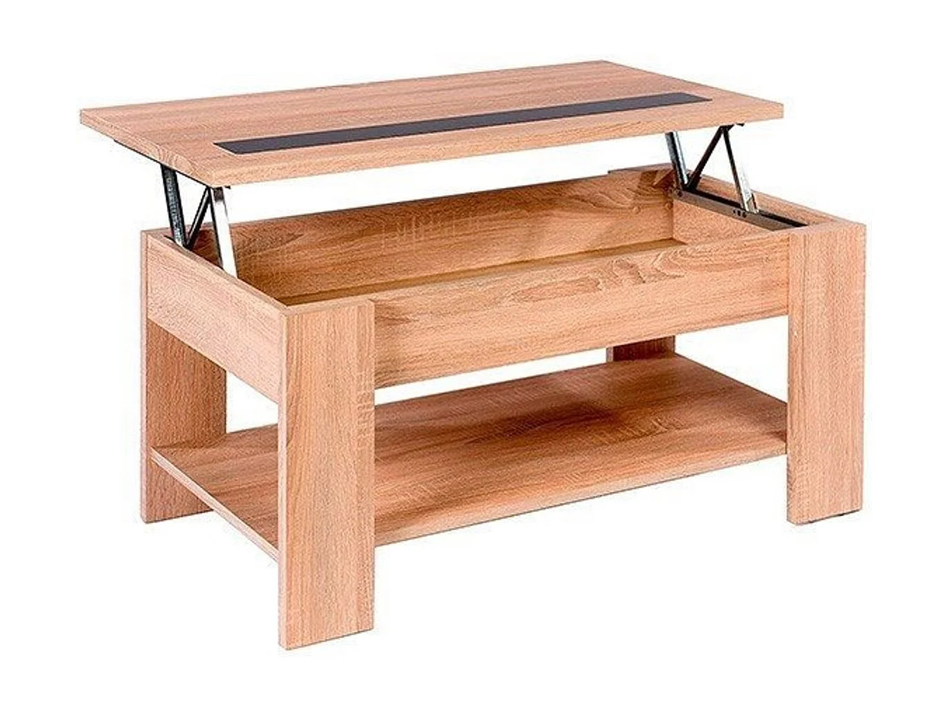 Mesa de centro elevable Águeda cambria 33,8-45,3x90x50 cm