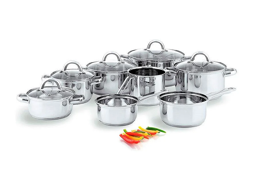 Batería de cocina Ottawa Quid 13 piezas acero inox