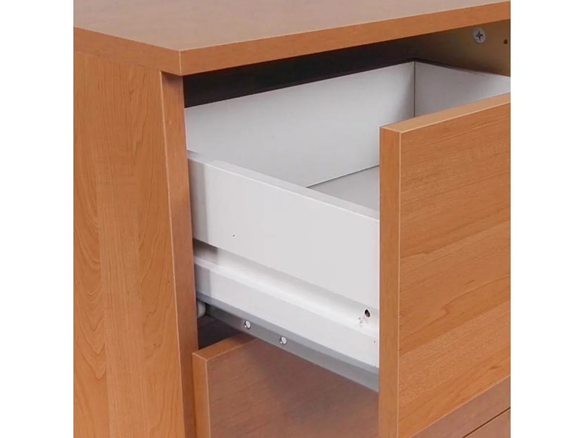 Commode 3 Tiroirs - 68x42x35 Cerise