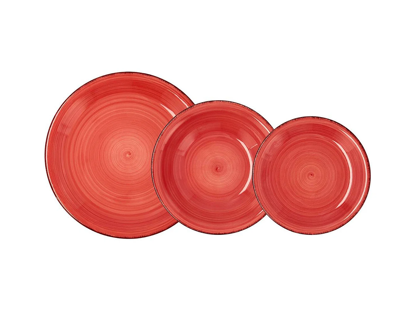 Vajilla Vita Quid 18 piezas 6 servicios coral