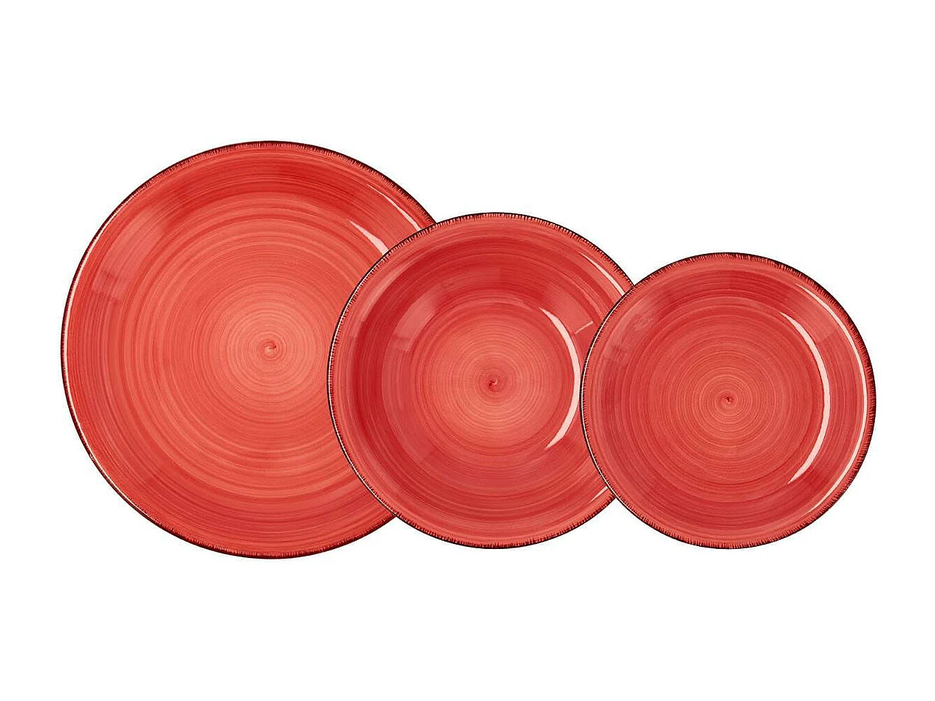 Vajilla Vita Quid 18 piezas 6 servicios coral