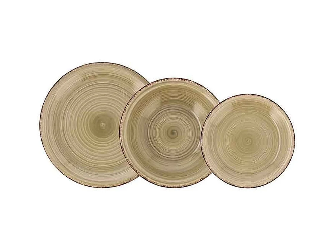 Vajilla Vita Natura Quid 18 piezas gres arena