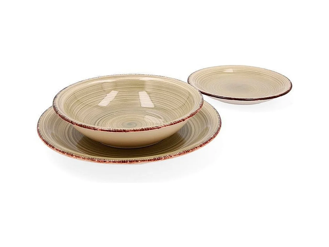 Vajilla Vita Natura Quid 18 piezas gres arena