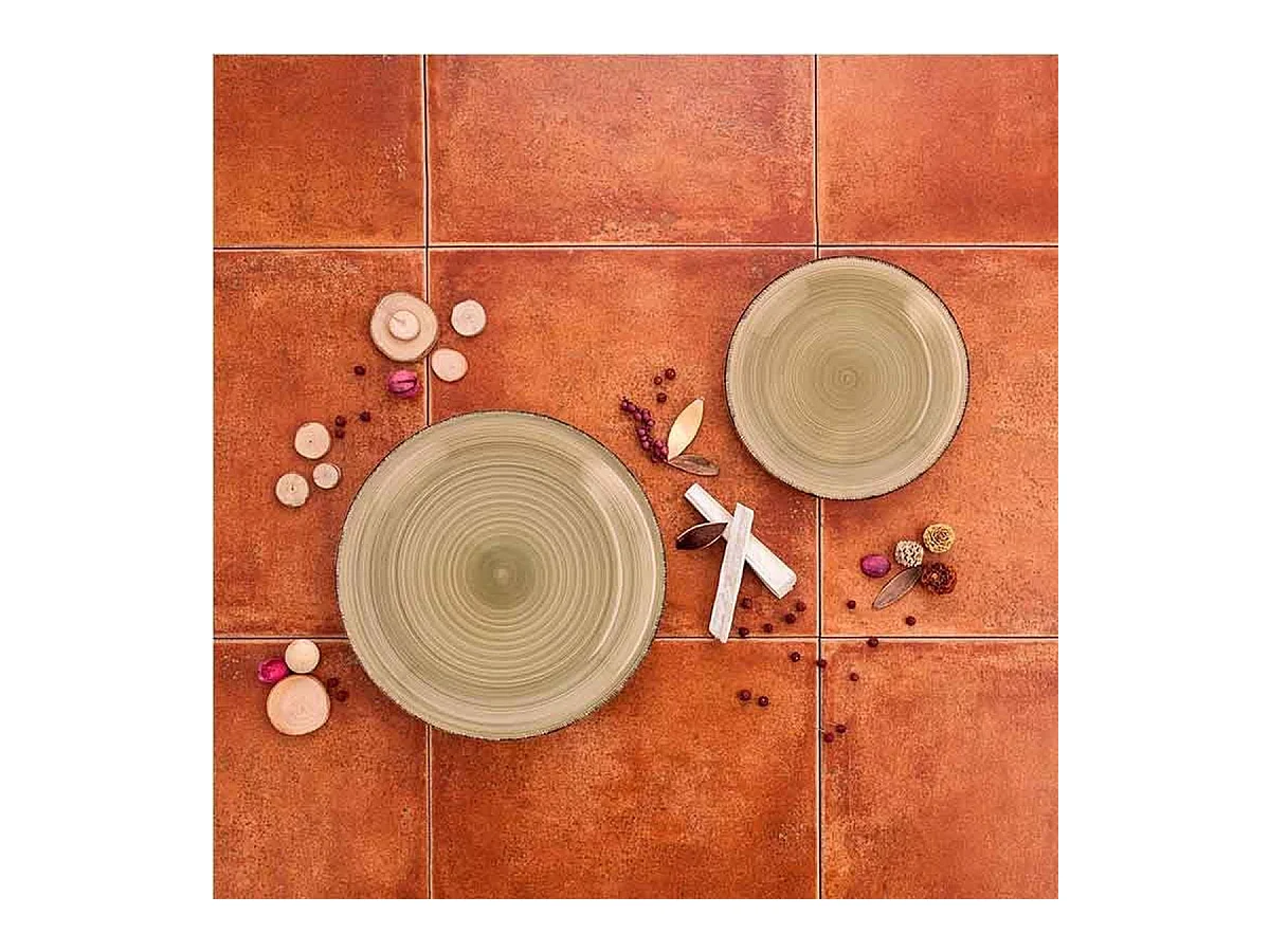 Vajilla Vita Natura Quid 18 piezas gres arena