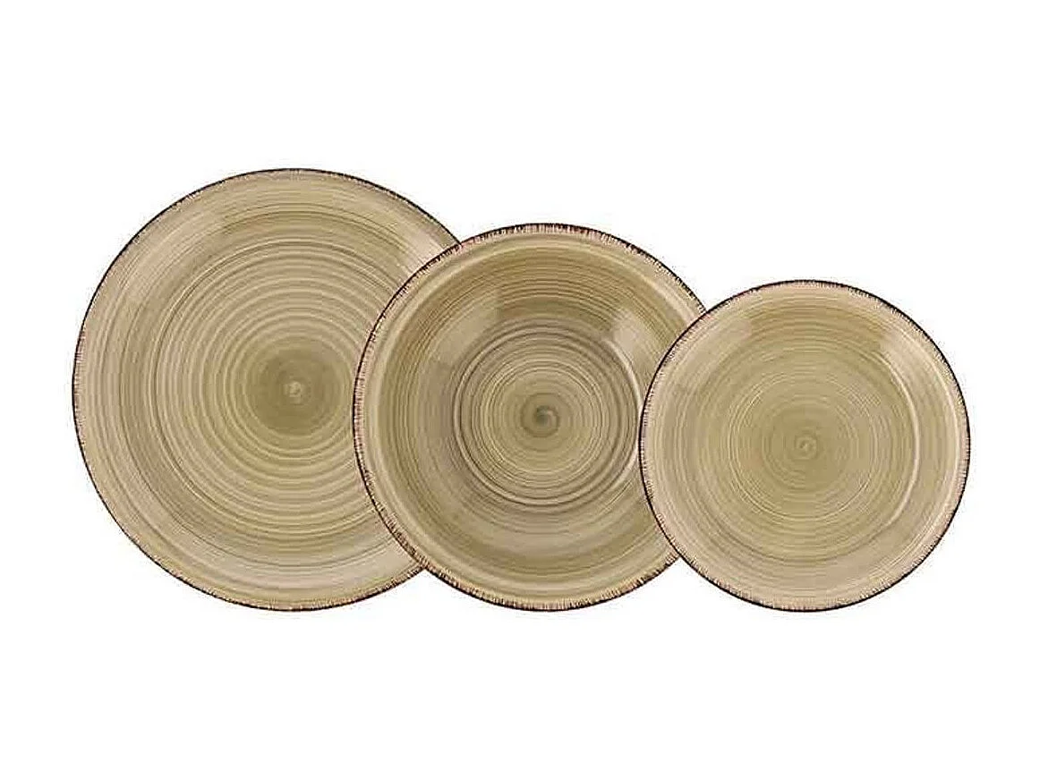 Vajilla Vita Natura Quid 18 piezas gres arena