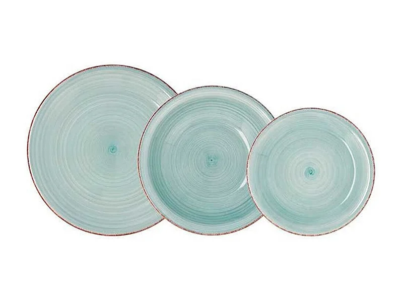 Vajilla Vita Aqua Quid 18 piezas gres azul