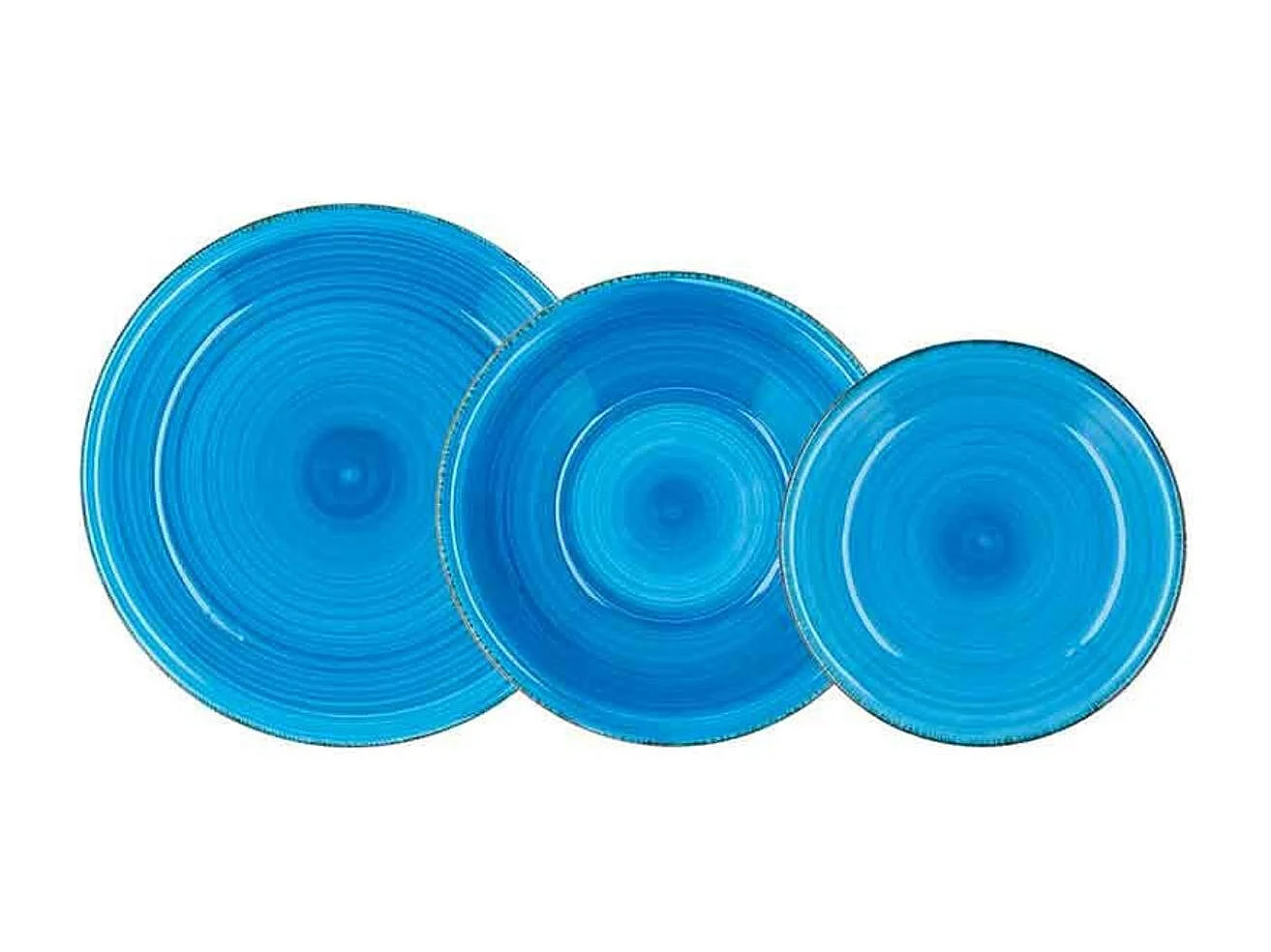 Vajilla Vita Azul Quid 18 piezas gres azul