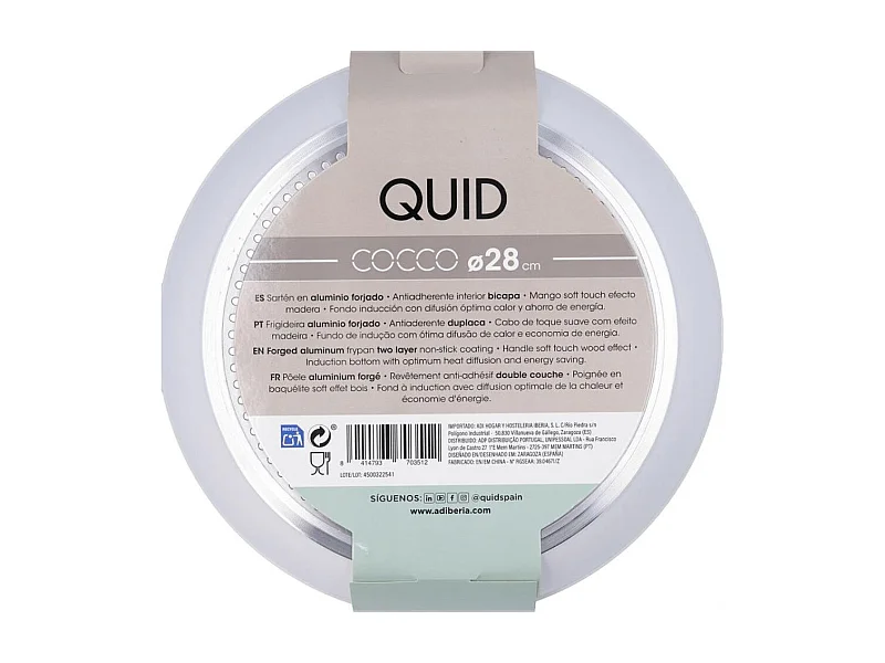 Sartén Cocco Quid aluminio forjado blanco/natural Ø28 cm