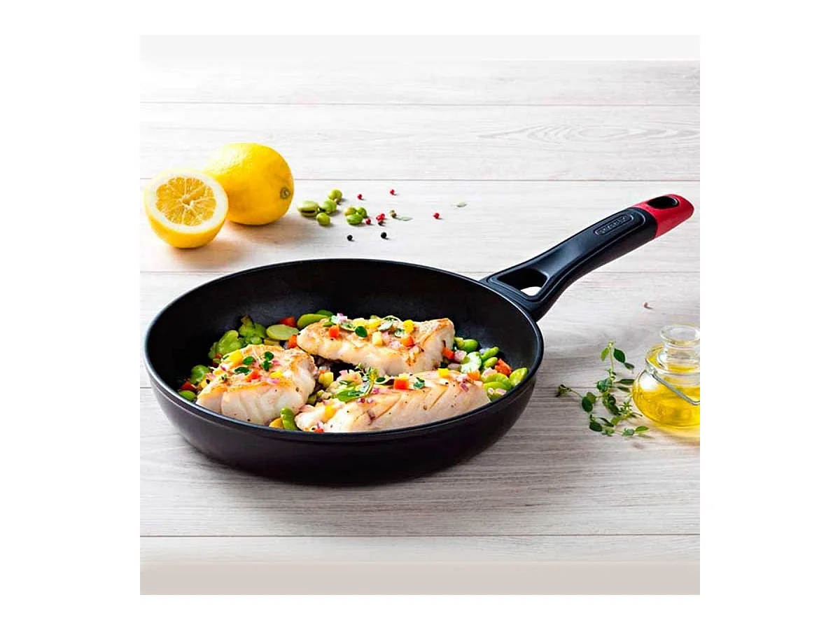 Poele - PYREX - 1455017 - En aluminium forgé - Antiadhésif - 24 cm - Sans PFAS