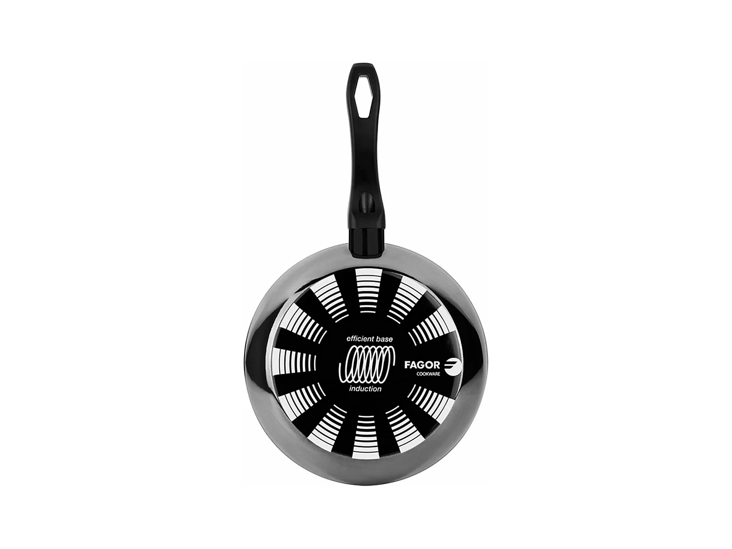 Sartén Indutherm Fagor acero Aisi 430 negro Ø20 cm