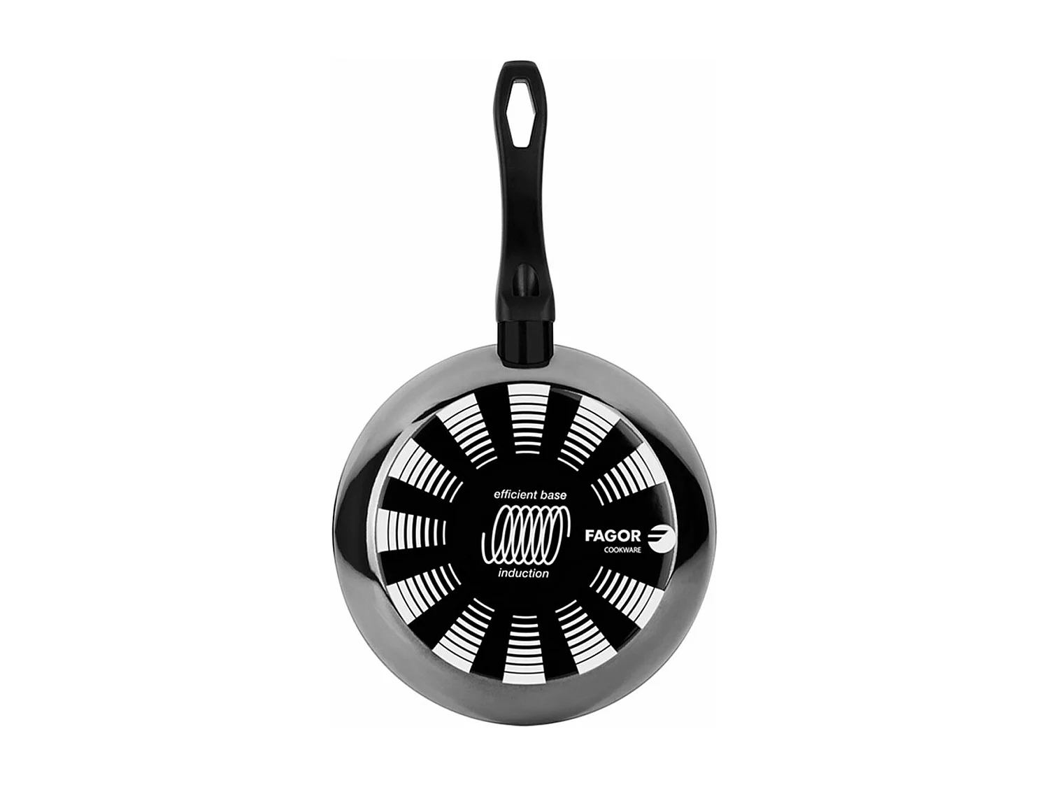 Sartén Indutherm Fagor acero Aisi 430 negro Ø20 cm