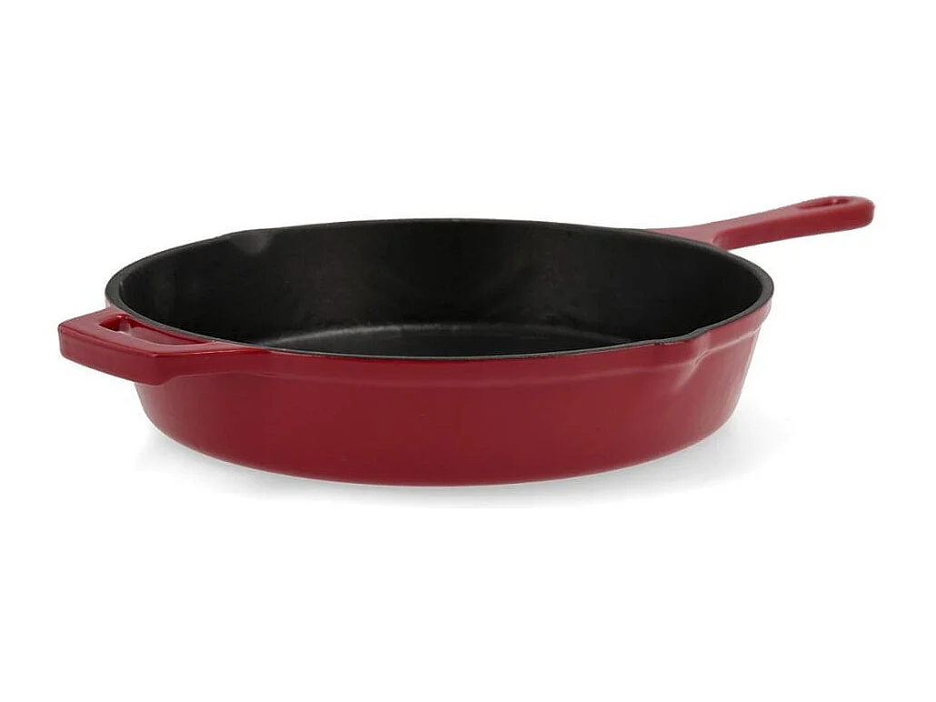 Sartén Fierro Bidasoa hierro esmaltado rojo/negro Ø26 cm