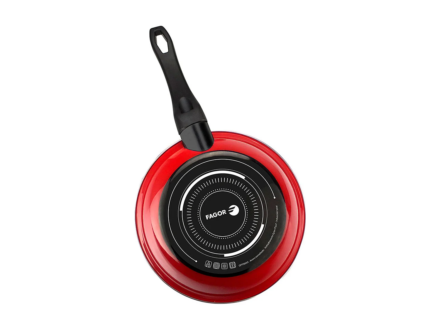 Sartén Optimax Fagor acero Aisi 430 rojo Ø20 cm