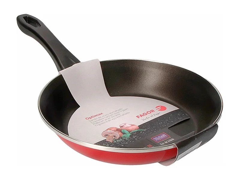 Sartén Optimax Fagor acero Aisi 430 rojo Ø20 cm