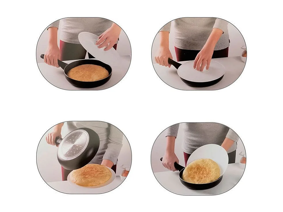 Tapa giratortillas Oryx PVC blanco Ø29 cm