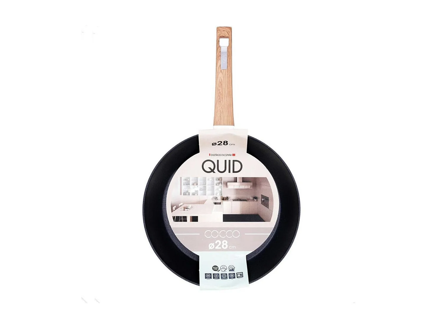 Sartén Cocco Quid aluminio forjado blanco/natural Ø18 cm