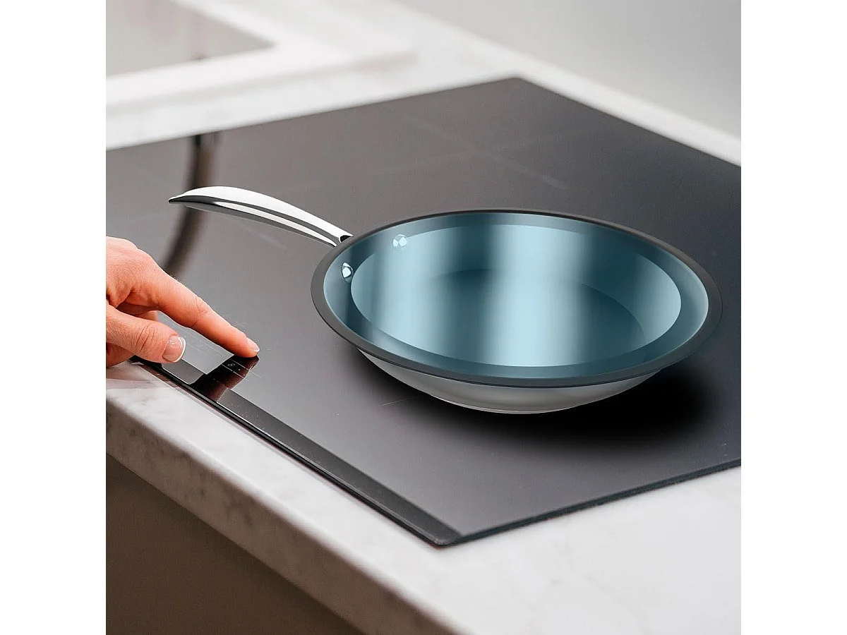 Set de 2 sartenes Cecotec Polka Classy 20-24 Bucket Steel acero inox negro Ø20/Ø24 cm