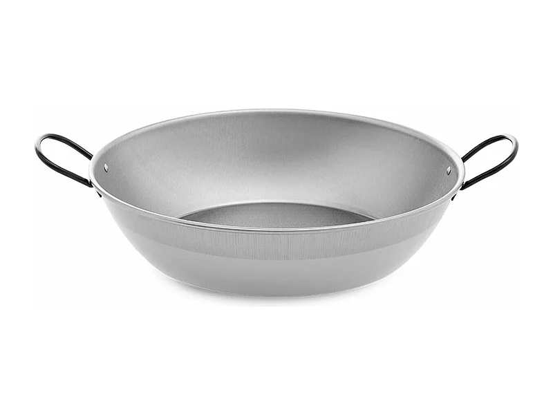 Sartén honda Vaello acero pulido especial arroces y calderetas inox Ø30 cm