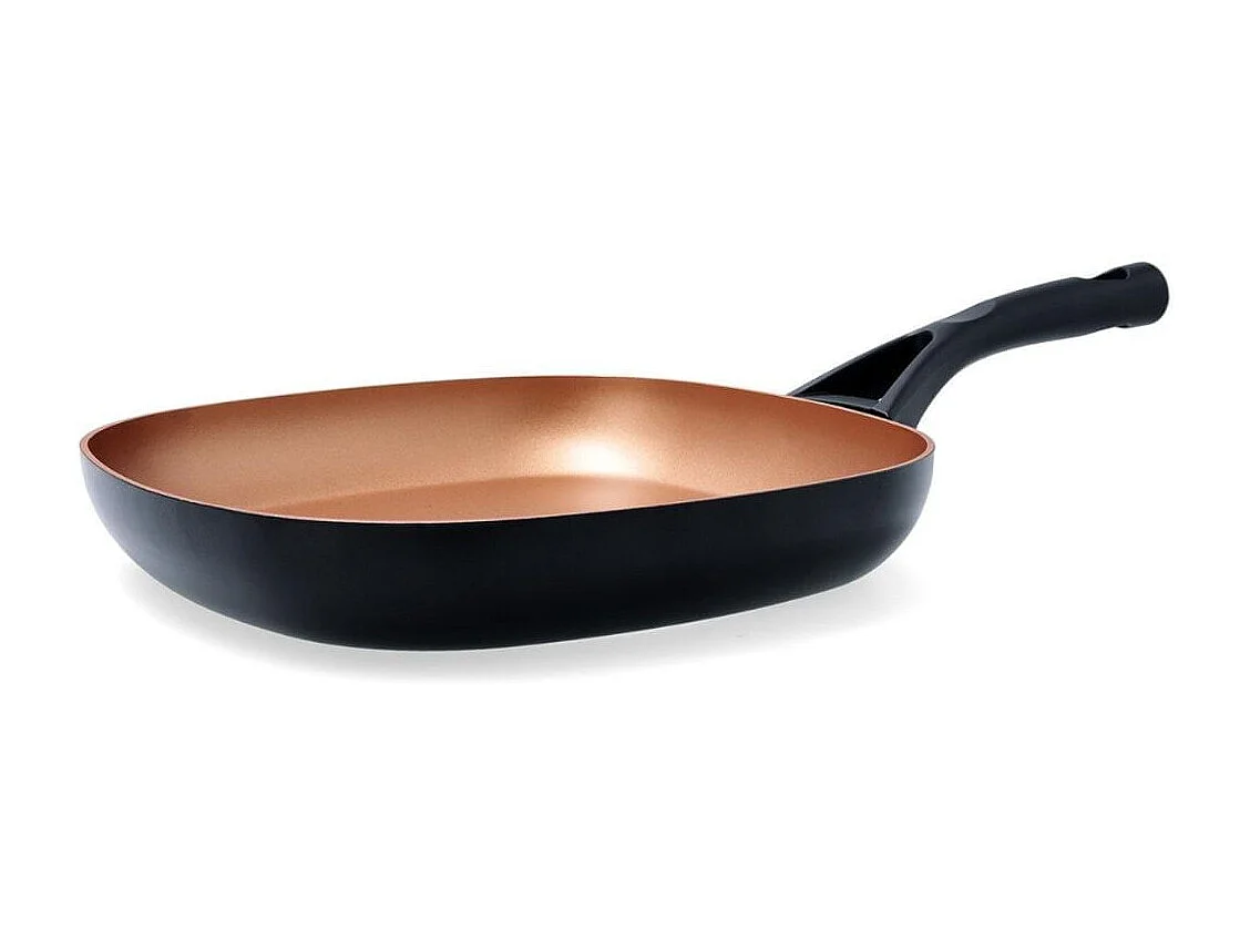 Asador Action Pyrex aluminio prensado negro/bronce 28 cm