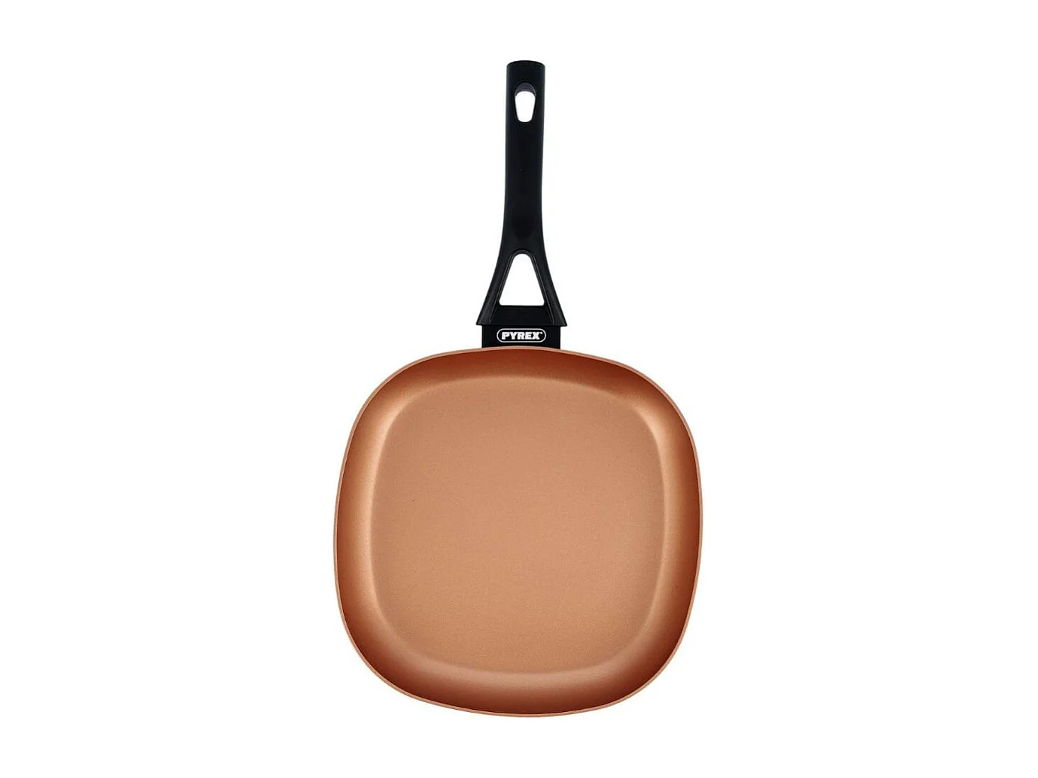 Asador Action Pyrex aluminio prensado negro/bronce 28 cm