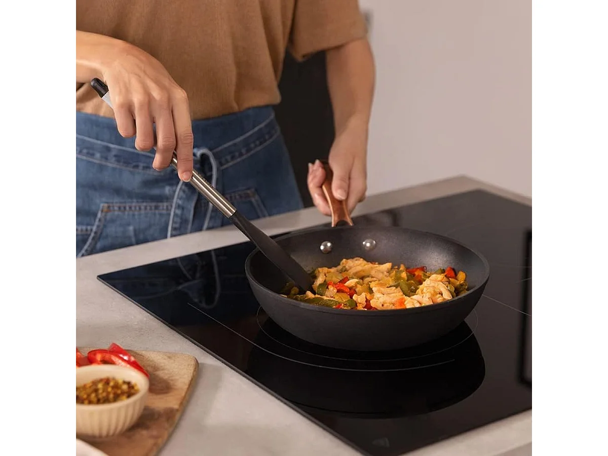 Set de 2 sartenes Cecotec Polka Fantasy Bucket aluminio forjado dorado Ø20/Ø24 cm