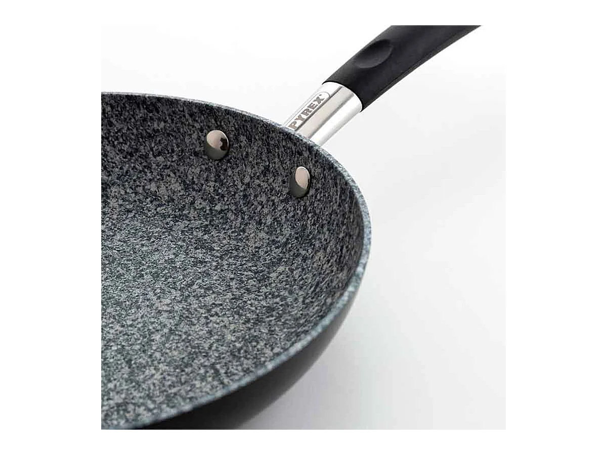 Sartén Artic Pyrex aluminio estampado antiadherente tricapa negro Ø28 cm