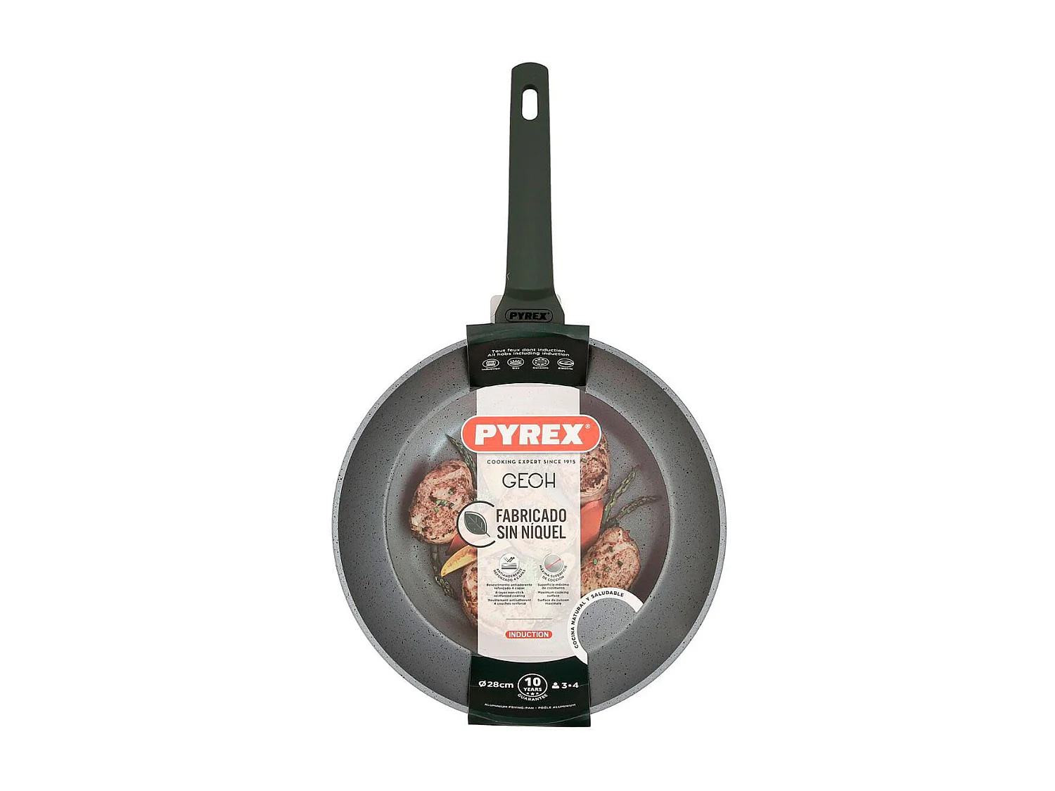 Sartén Geoh Pyrex aluminio forjado gris Ø28 cm