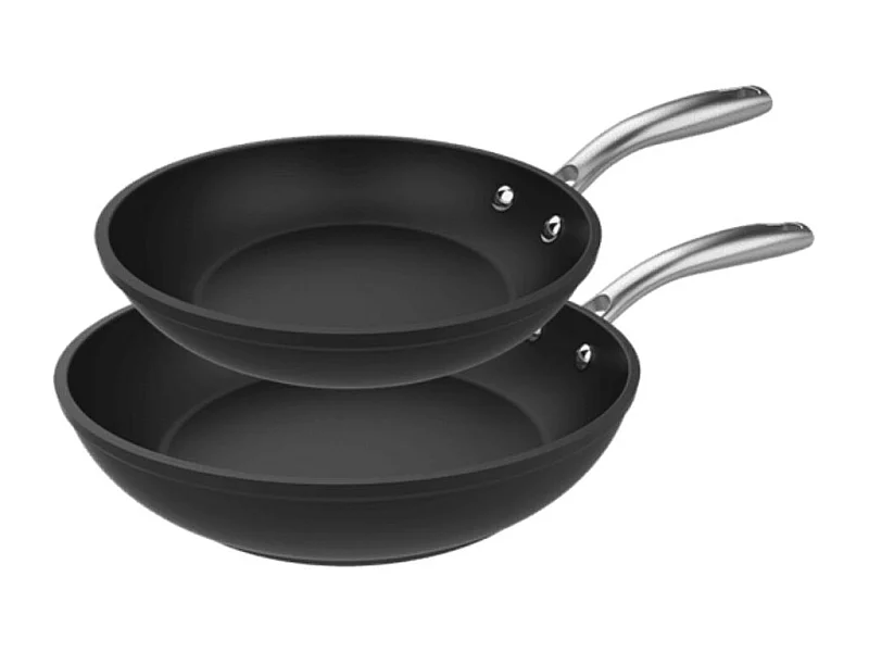 Set de 2 sartenes Cecotec Polka Fantasy Bucket aluminio forjado plateado Ø20/Ø24 cm