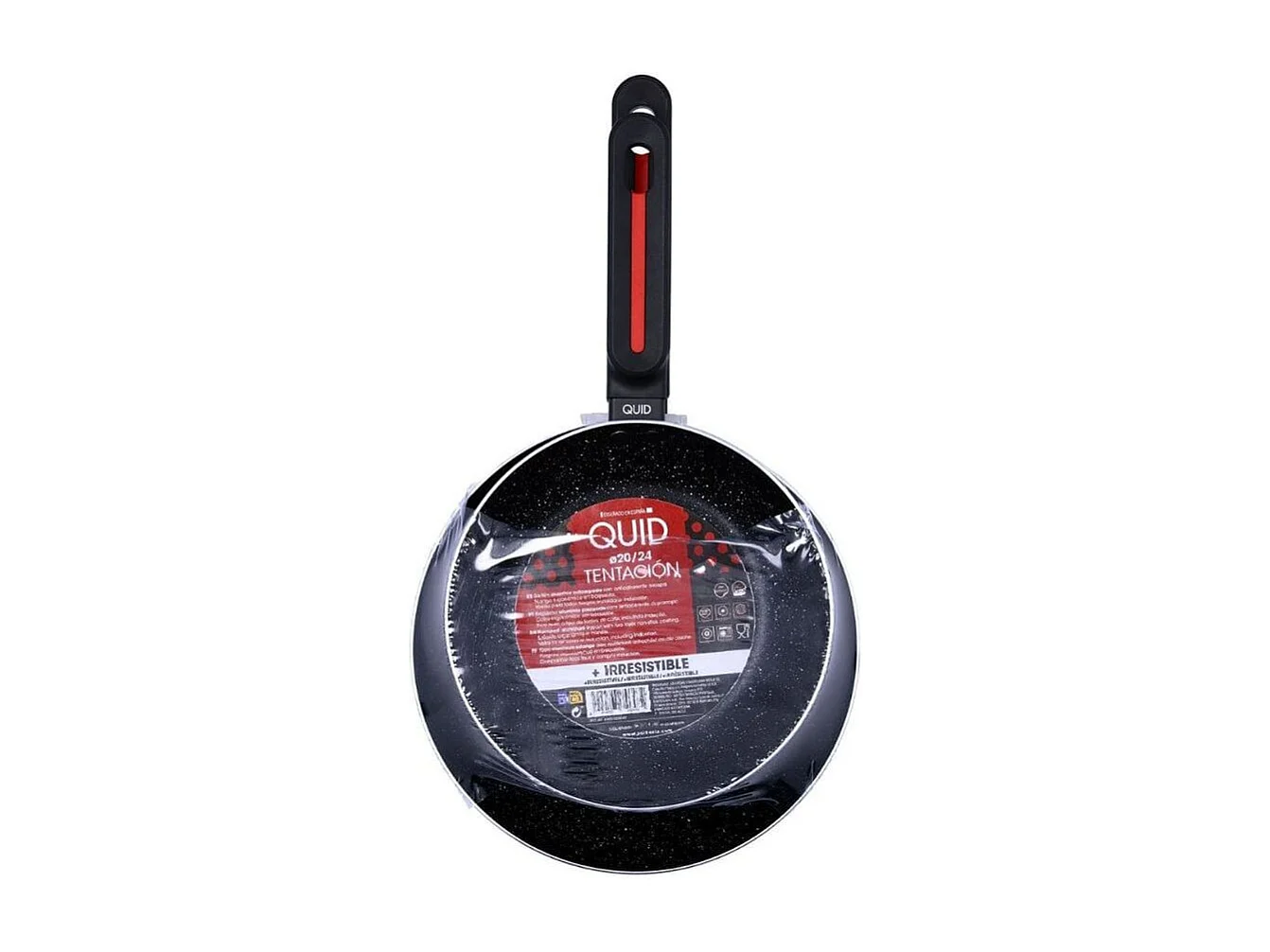 Set de 2 sartenes Tentación Quid aluminio prensado negro Ø20/Ø24 cm